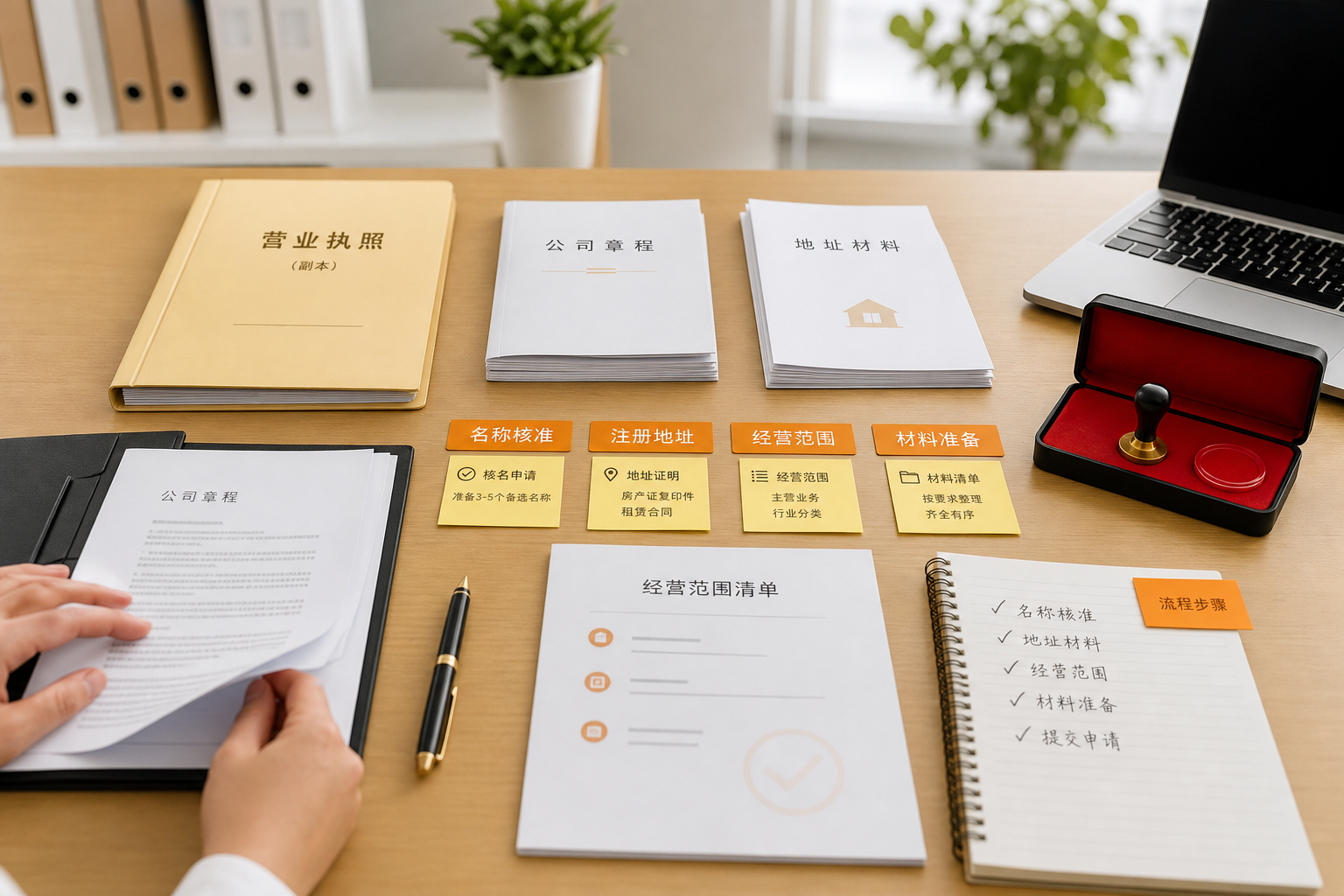 南京公司注册名称地址经营范围材料准备