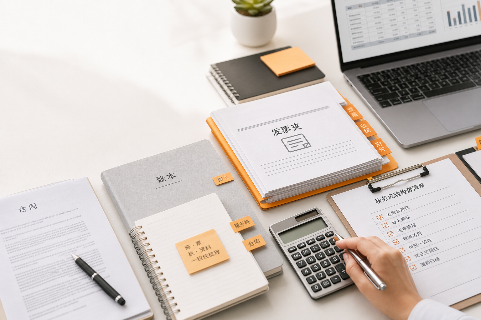 企业合同账本发票申报资料财税合规检查